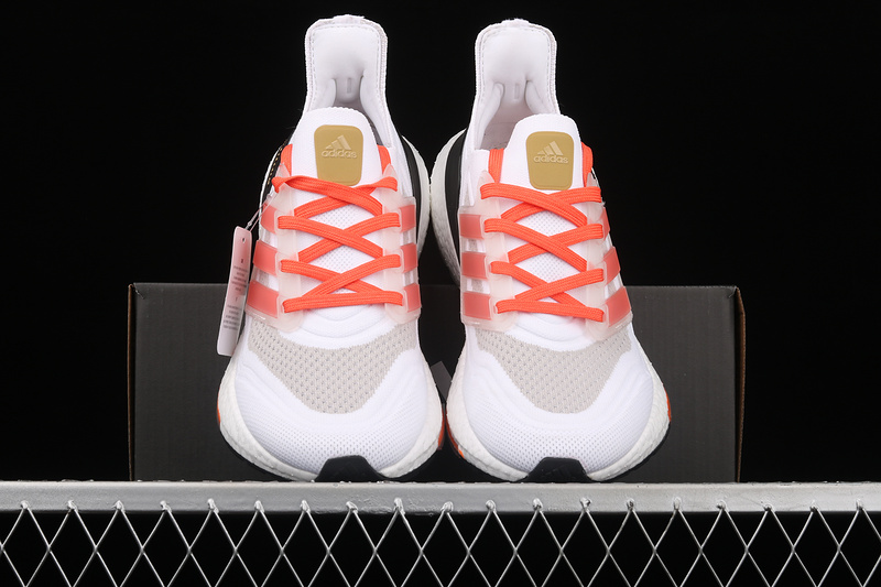 Ultra Boost 21 Consortium Cloud White/Core Black/Orange 15