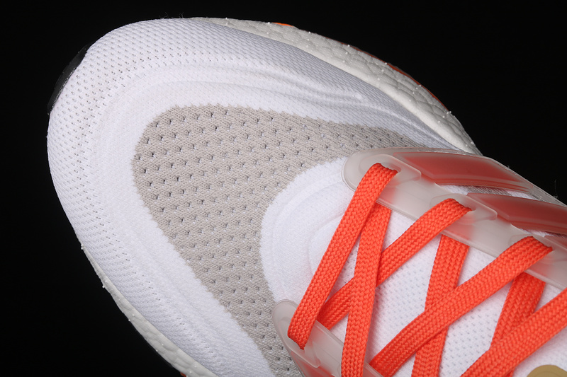 Ultra Boost 21 Consortium Cloud White/Core Black/Orange 19