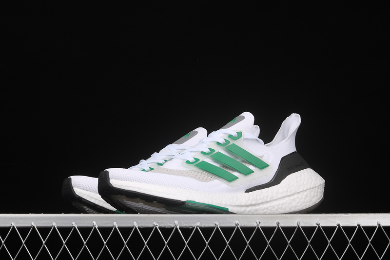 Ultraboost 21 Shoes Cloud White/Sub Green/Core Black 31