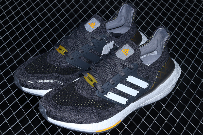 Ultra Boost 2021 City Pack Shoes Grey Five/Solar Gold 17