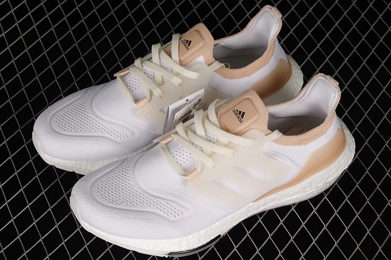 Ultraboost 22 Shoes Core White/Core White/Halo Blush 21