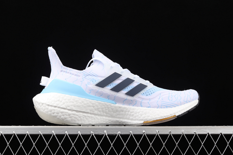 Ultraboost 21 Shoes Cloud White/Night Indigo/Clear Blue 5