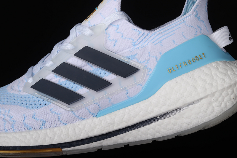 Ultraboost 21 Shoes Cloud White/Night Indigo/Clear Blue 29