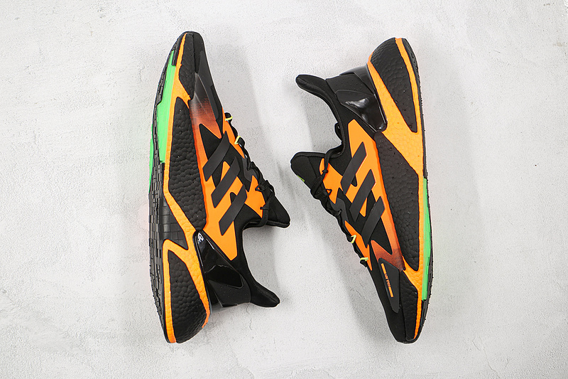 X9000l4 Boost Shoes Core Black/Core Black/Orange 9