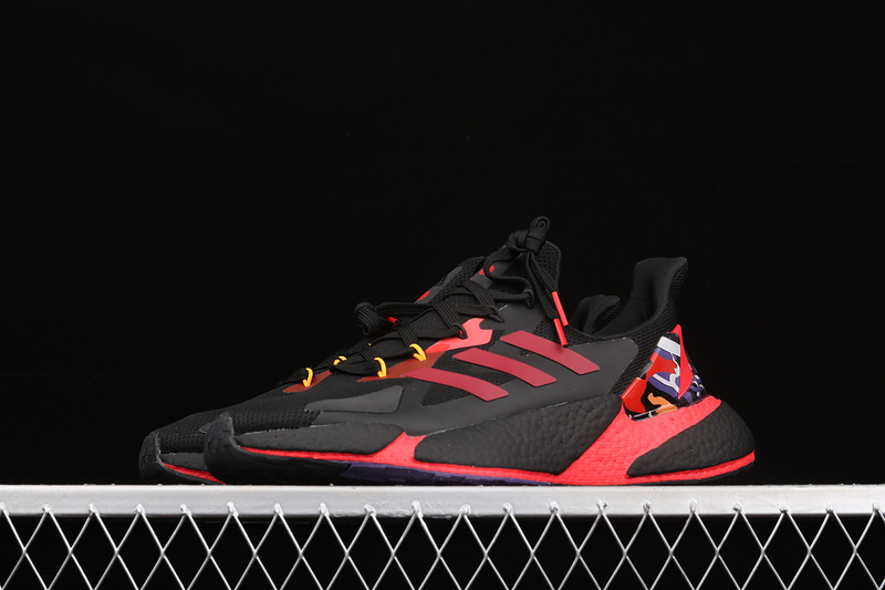 X9000l4 Boost Shoes Core Black/Core Black/Scarlet 21