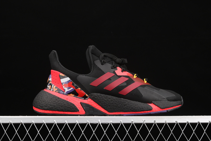 X9000l4 Boost Shoes Core Black/Core Black/Scarlet 23