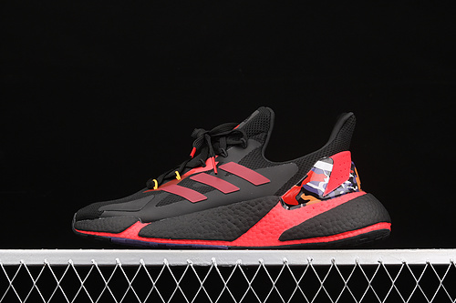 X9000l4 Boost Shoes Core Black/Core Black/Scarlet 29