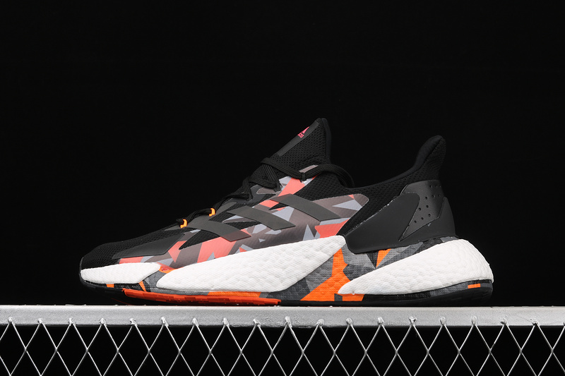 X9000l4 Boost Shoes Core Black/Cloud White/Pink-Orange 27