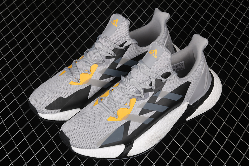 X9000l4 Boost Shoes Light Grey-Black-Yellow 31