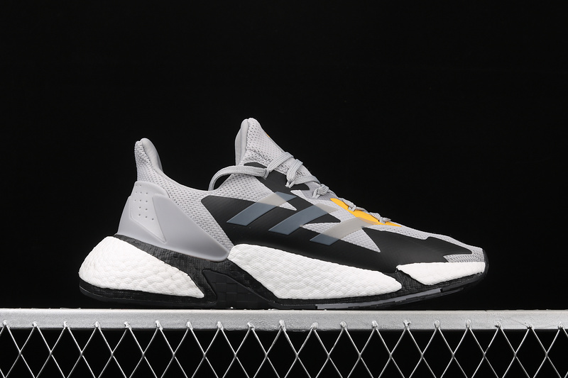 X9000l4 Boost Shoes Light Grey-Black-Yellow 33