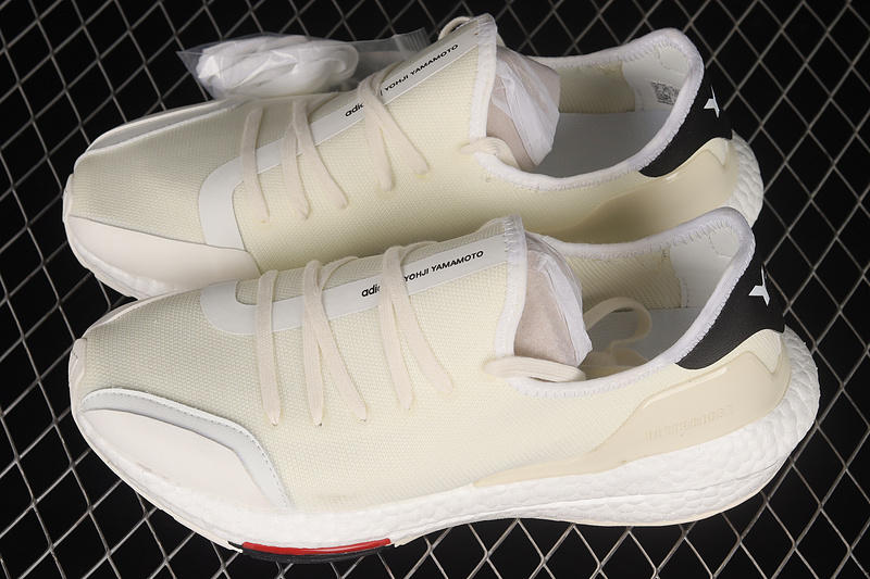 Y-3 Ultraboost 21 Core White/Red/Black 3