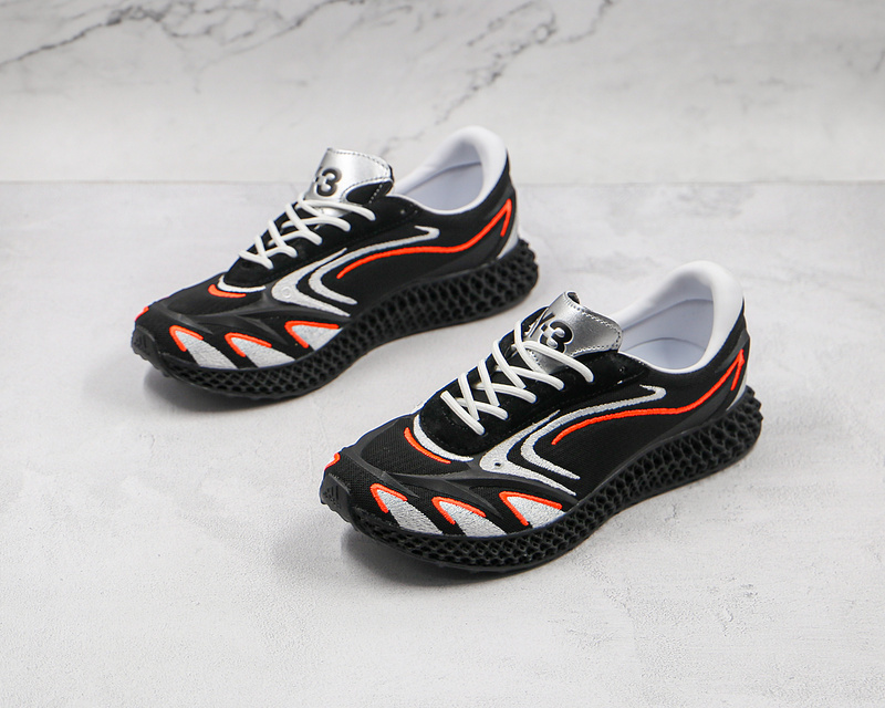 Y-3 Yuben Boot Core Black/Cloud White/Orange 7