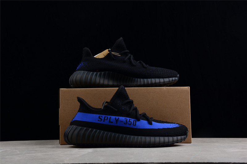 Yeezy Boost 350 V2 Core Black/Dazzling Blue-Core Black 7