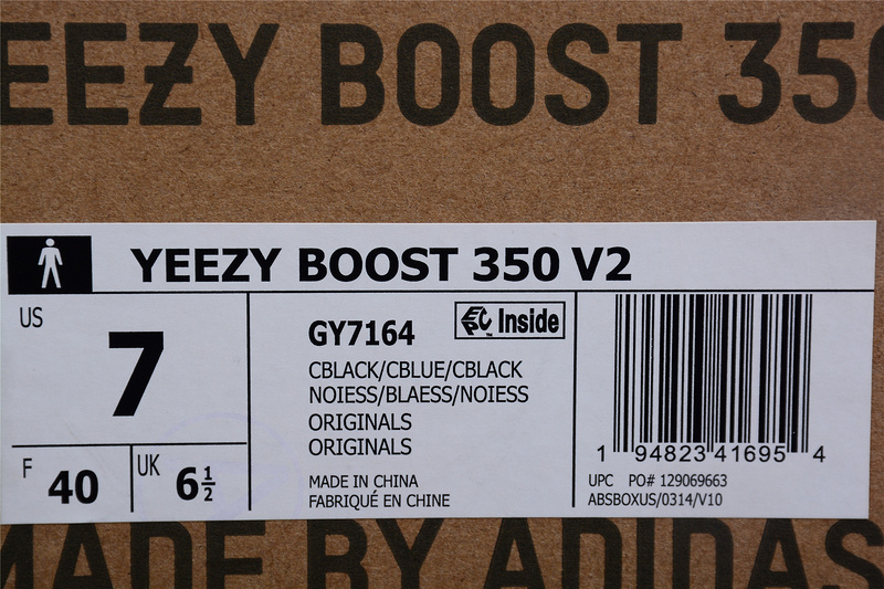 Yeezy Boost 350 V2 Core Black/Dazzling Blue-Core Black 11