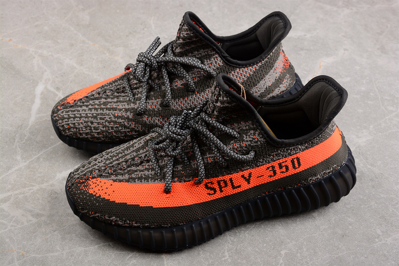 Yeezy Boost 350 V2 Dark Beluga 3.0 Core Black/Orange/Army Green 9