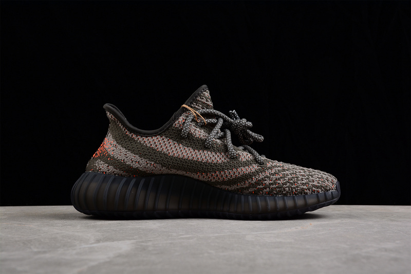 Yeezy Boost 350 V2 Dark Beluga 3.0 Core Black/Orange/Army Green 31