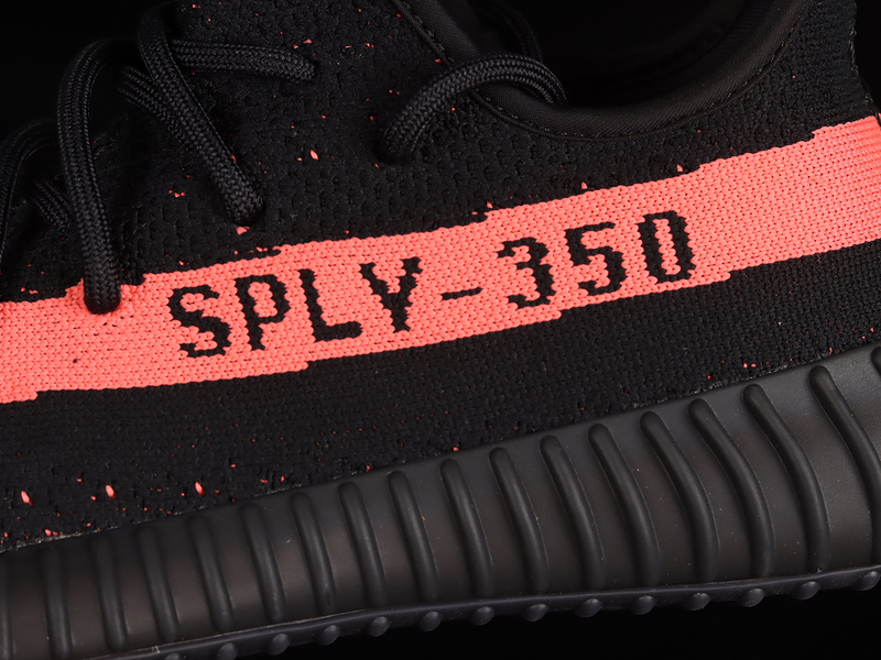 Yeezy 350 Boost V2 Core Black/Red/Core Black 25