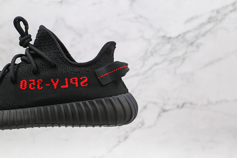 Yeezy Boost 350 V2 Bred Core Black/Core Black/Red 9