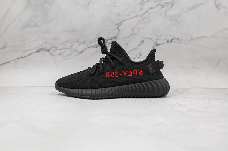 Yeezy Boost 350 V2 Bred Core Black/Core Black/Red 13