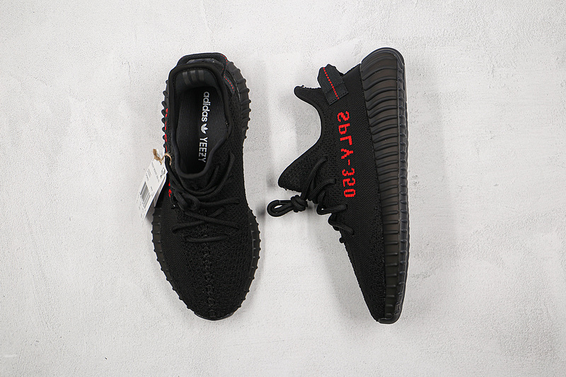 Yeezy Boost 350 V2 Bred Core Black/Core Black/Red 17