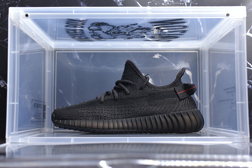 Cj Yeezy Boost 350 V2 Black-Non Reflective Black/Black 3