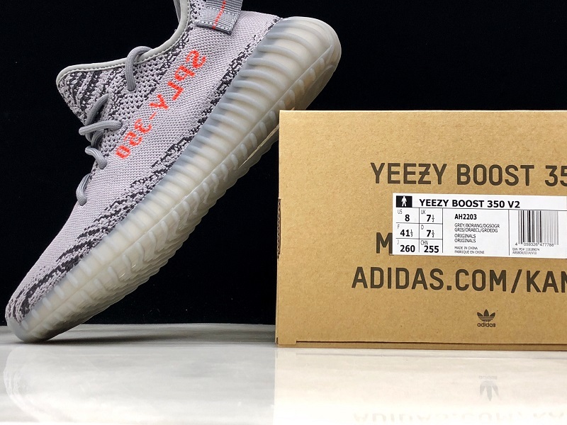 Og Yeezy Boost 350 V2 Beluga 2.0 Grey/Bold Orange-Dark Grey 9