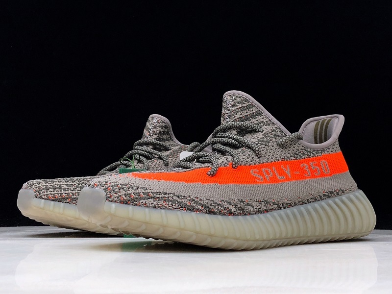 Og Yeezy Boost 350 V2 Steeple Gray/Beluga/Solar Red 19