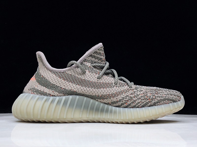 Og Yeezy Boost 350 V2 Steeple Gray/Beluga/Solar Red 25