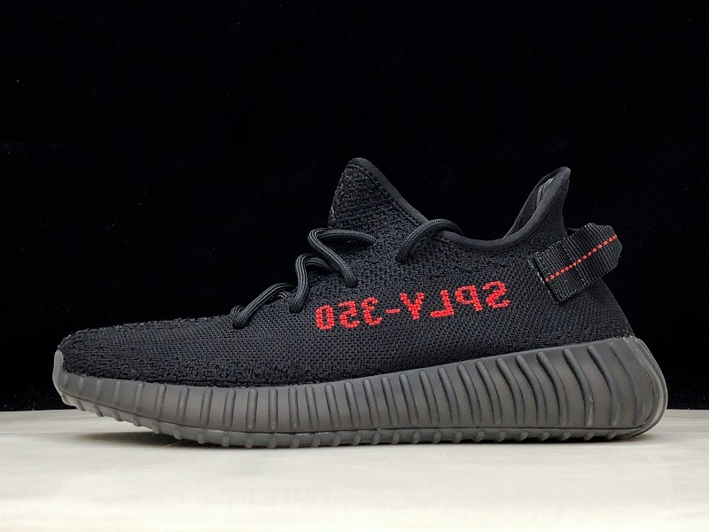 Og Yeezy Boost 350 V2 Core Black/Core Black/Red 7