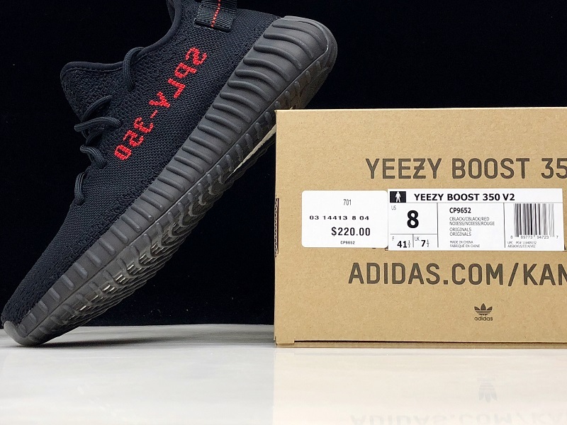 Og Yeezy Boost 350 V2 Core Black/Core Black/Red 11