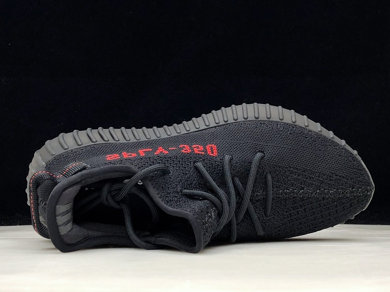 Og Yeezy Boost 350 V2 Core Black/Core Black/Red 19