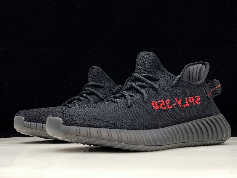 Og Yeezy Boost 350 V2 Core Black/Core Black/Red 21