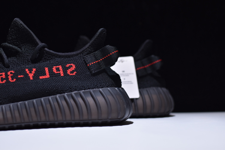 Bc Yeezy Boost 350 V2 Core Black/Core Black/Red 11