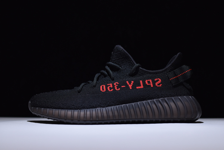 Bc Yeezy Boost 350 V2 Core Black/Core Black/Red 17