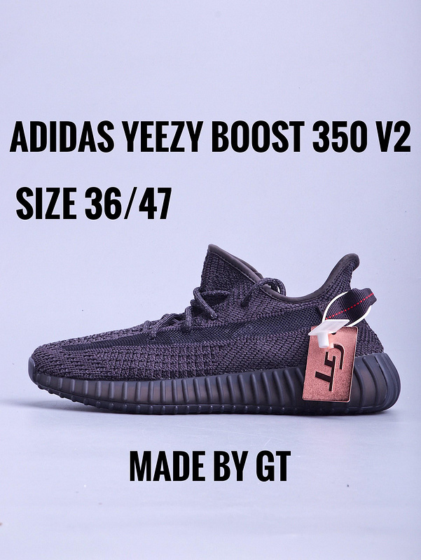 Gt Yeezy Boost 350 V2 Static Reflective Black/Black 13