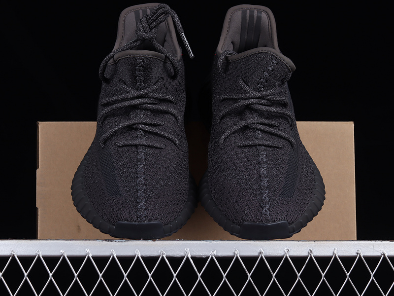 Og Yeezy Boost 350 V2 Black Reflective/Black Reflective/Black Reflective 9