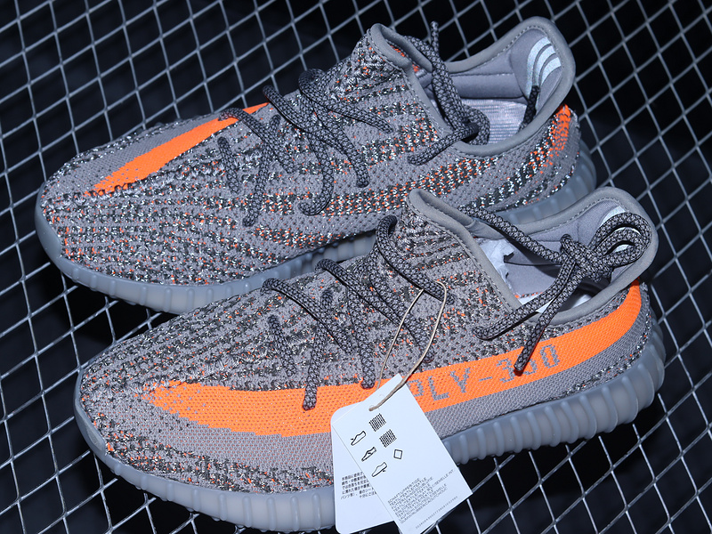 Og Yeezy Boost 350 V2 Beluga Reflective/Steeple Gray/Solar Red 9