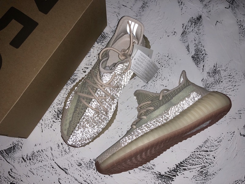 Hupu Yeezy Boost 350 V2 Citrin/Citrin/Citrin Reflective 21