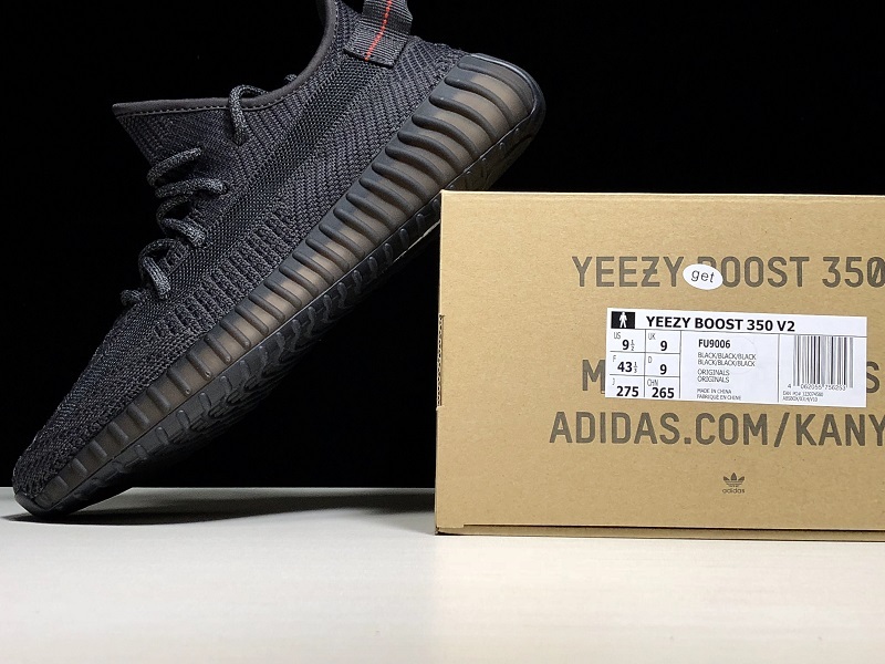 Get Yeezy Boost 350 V2 Black-Non Reflective Black/Black 19