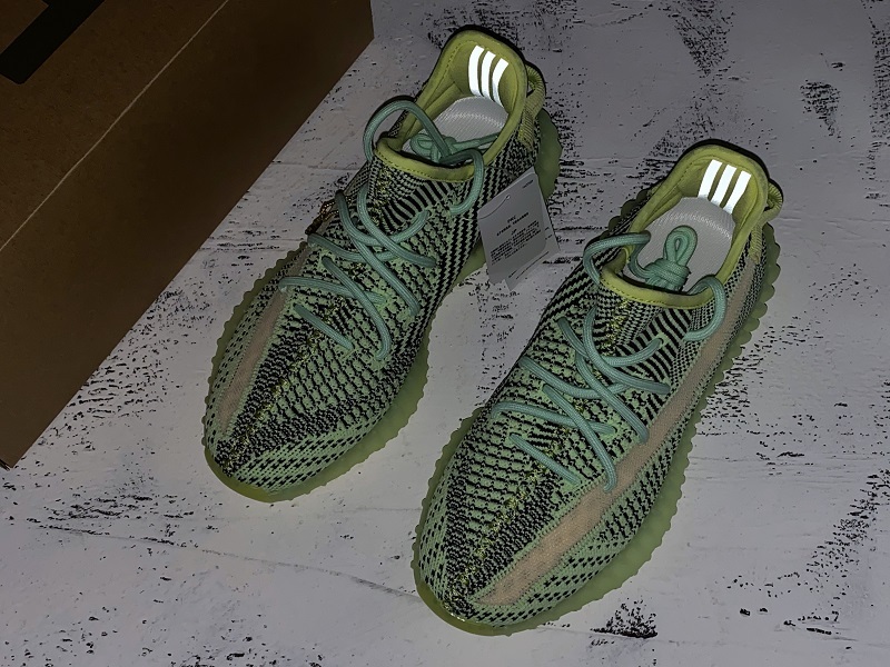 H12 Yeezy Boost 350 V2 Fluorescent Green Yeezreel Reflec 5