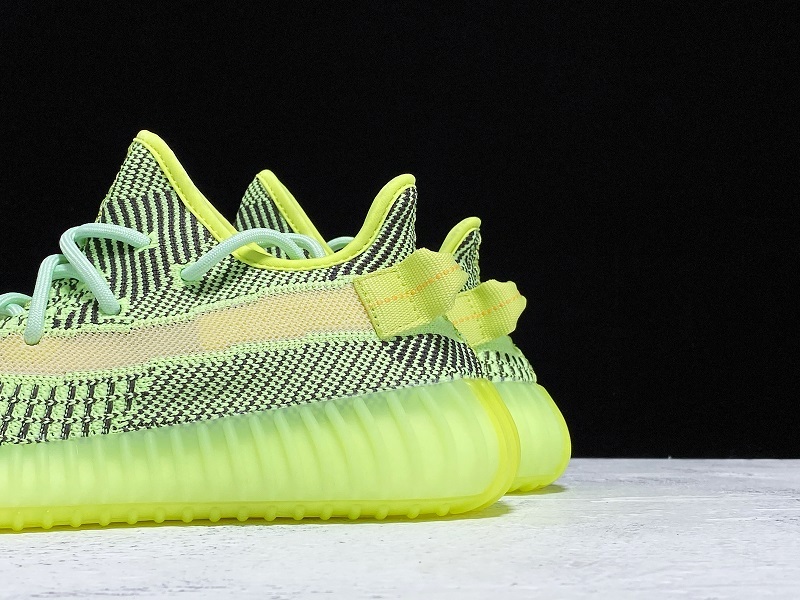 H12 Yeezy Boost 350 V2 Fluorescent Green Yeezreel Reflec 7