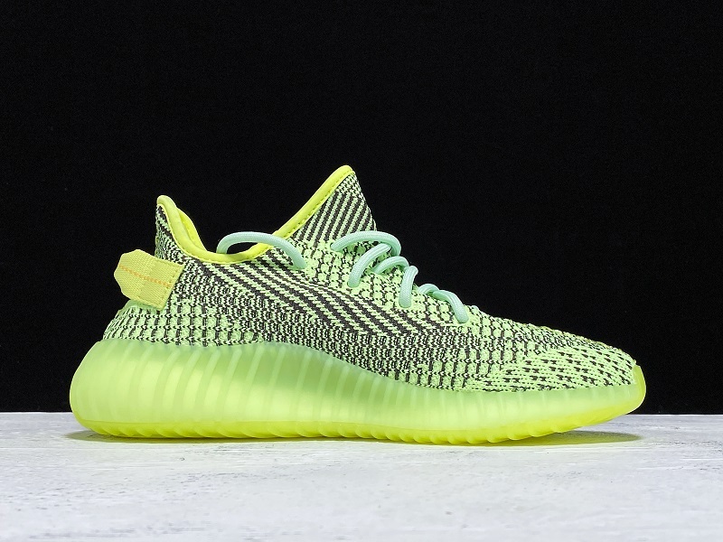 H12 Yeezy Boost 350 V2 Fluorescent Green Yeezreel Reflec 9