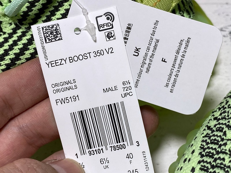 H12 Yeezy Boost 350 V2 Fluorescent Green Yeezreel Reflec 19