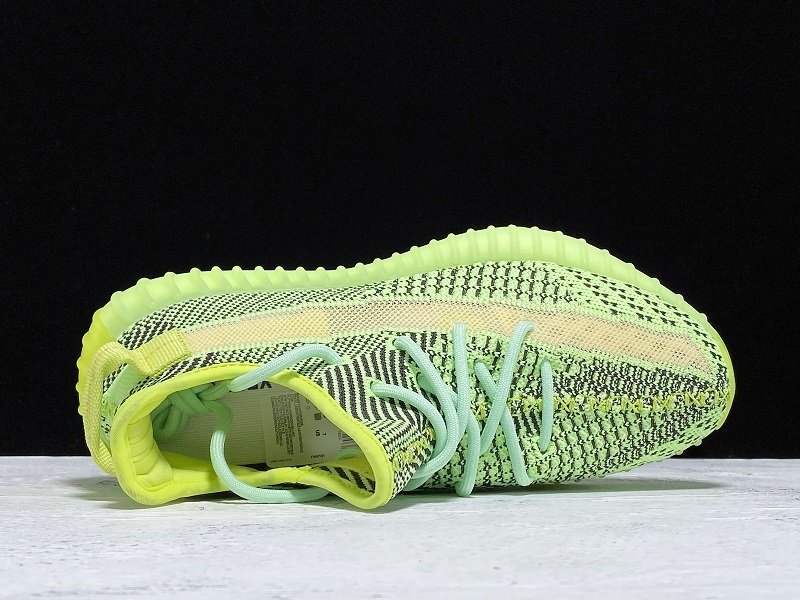 H12 Yeezy Boost 350 V2 Fluorescent Green Yeezreel Reflec 23