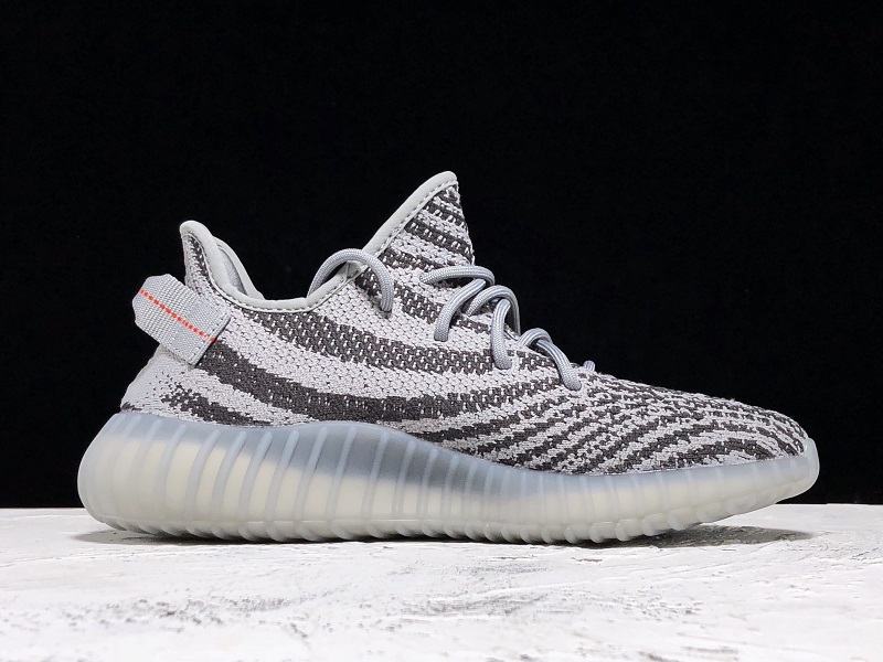 H12 Yeezy Boost 350 V2 Grey/Bold Orange/Dark Solid Grey 15