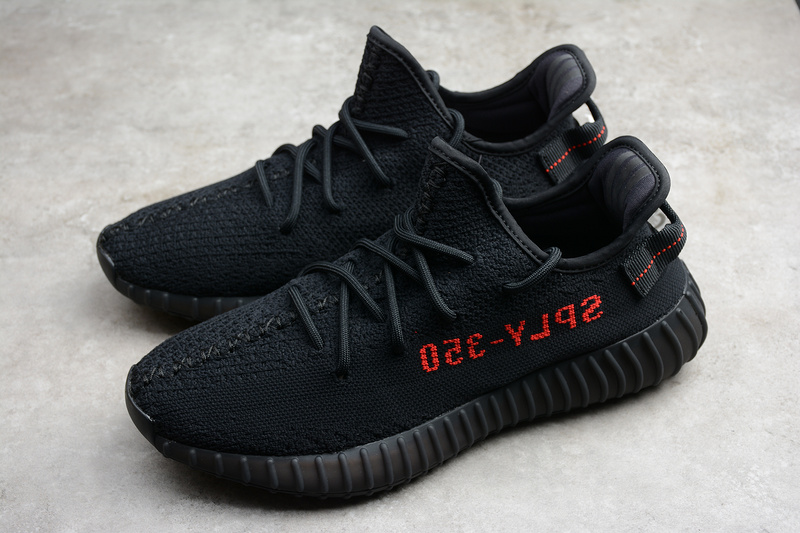 Cj Yeezy Boost 350 V2 Core Black/Core Black/Red 21