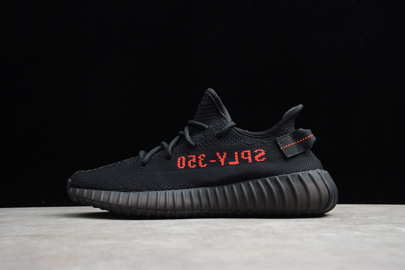 Cj Yeezy Boost 350 V2 Core Black/Core Black/Red 25