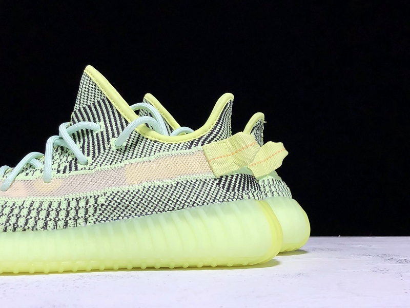 Cy Yeezy Boost 350 V2 Fluorescent Green Yeezreel Reflective 11