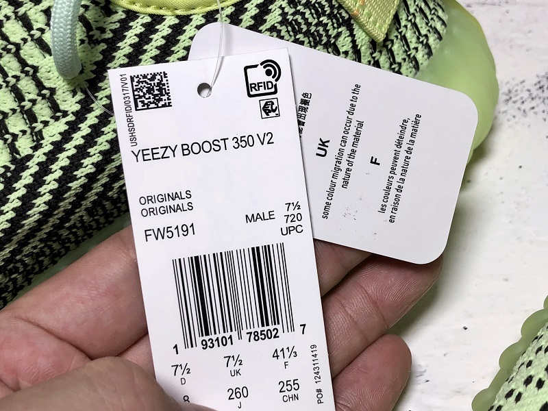 Cy Yeezy Boost 350 V2 Fluorescent Green Yeezreel Reflective 21