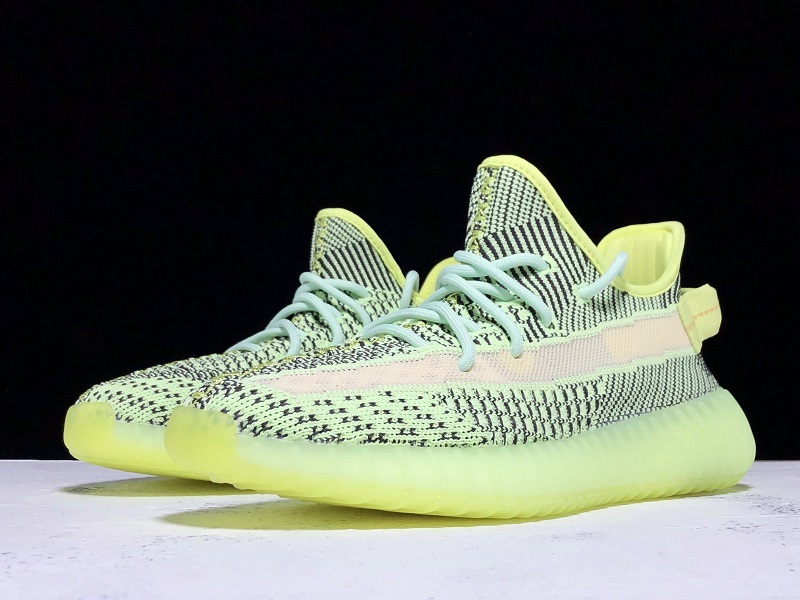 Cy Yeezy Boost 350 V2 Fluorescent Green Yeezreel Reflective 35